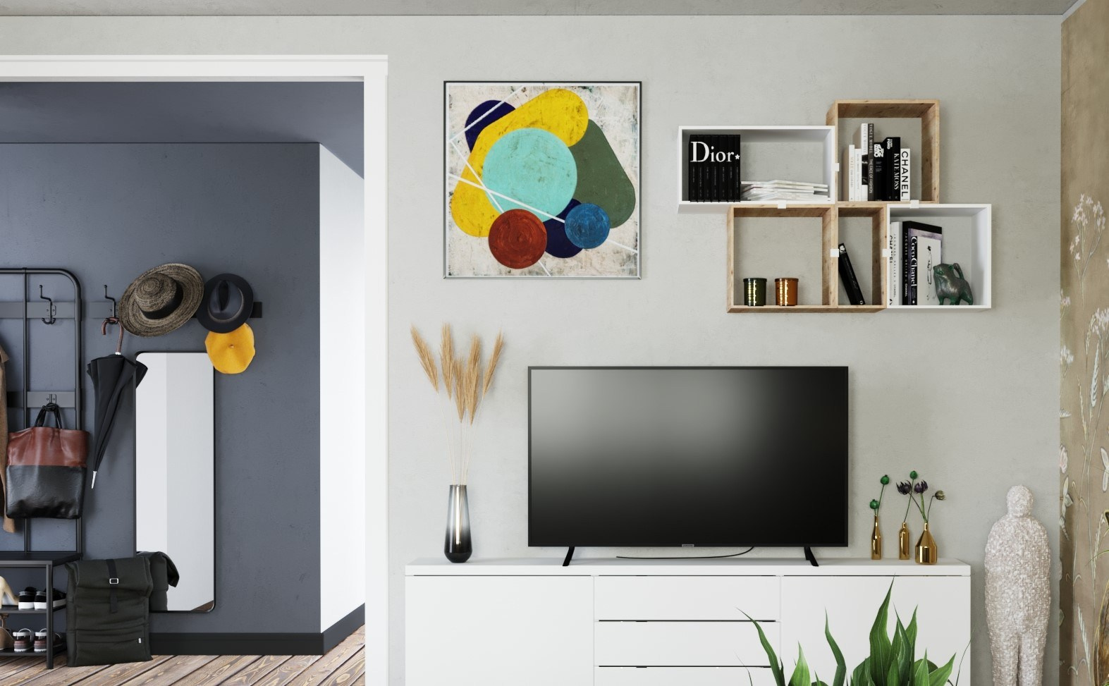 Neubau. Valeria Riazantseva. Interior Designerin und Dekorateurin