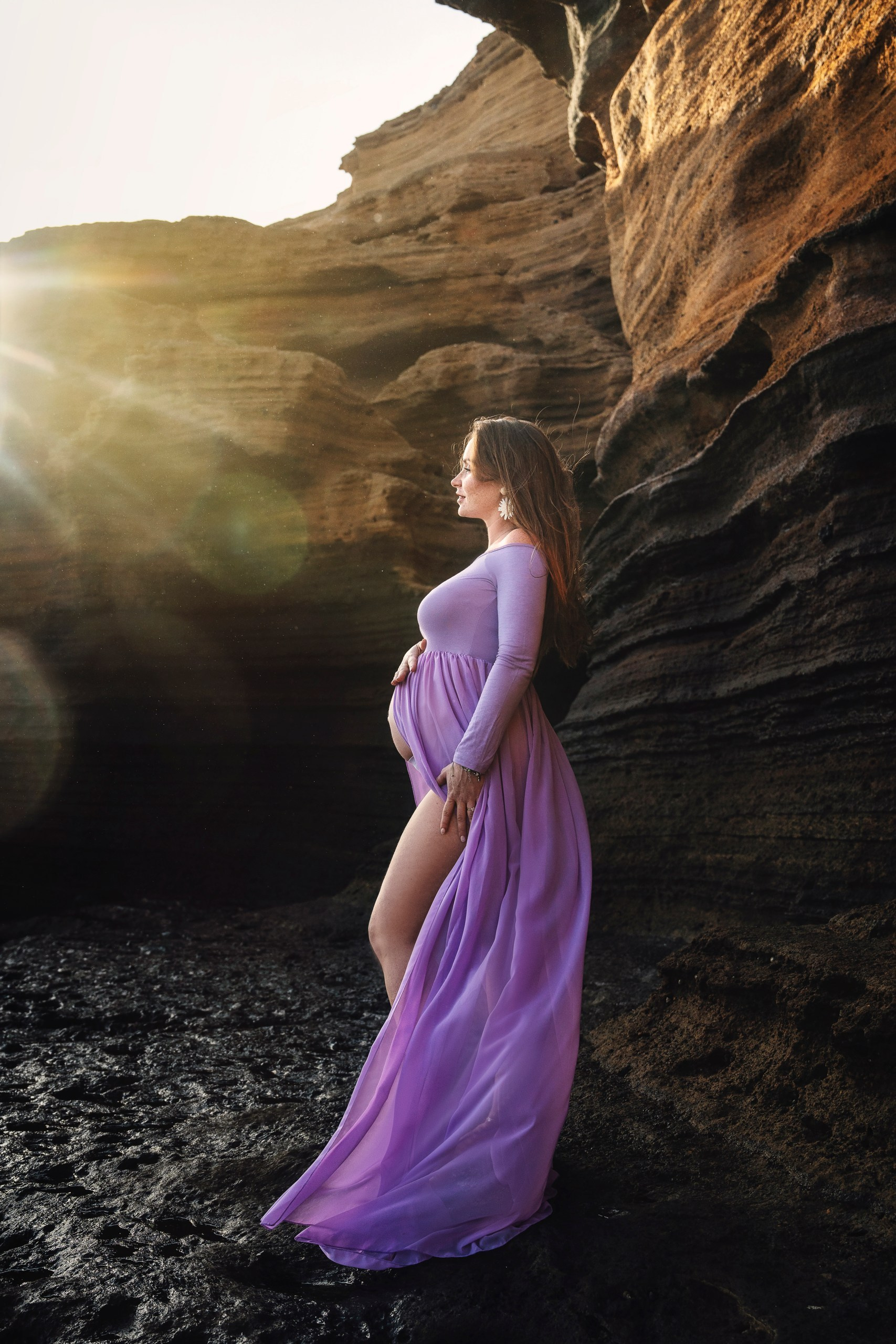 Sesión de embarazo en Tenerife – Fotos maternidad en la naturaleza. Tania Bonnet | Fotógrafa en Tenerife | Flying Dress & Family Photographer