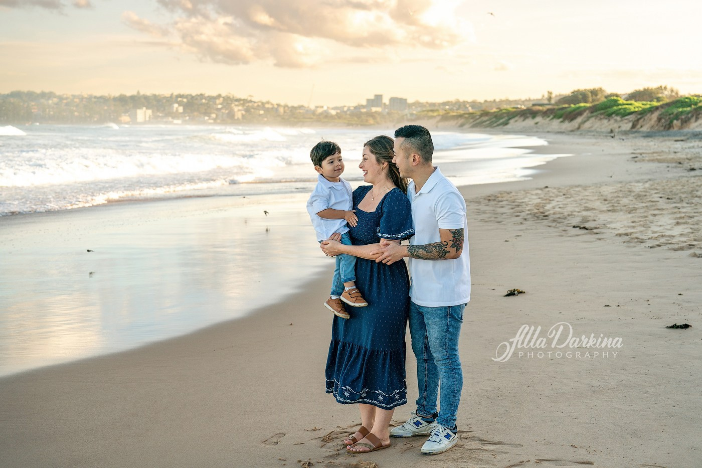 Family session at Sydney beach