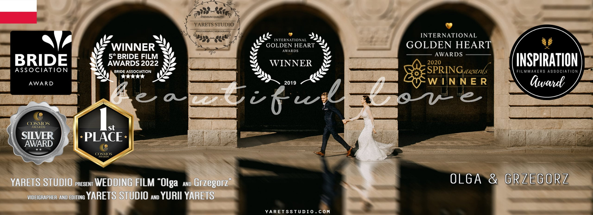 COSMOS AWARDS 2022. Весільна Фото і відео Зйомка