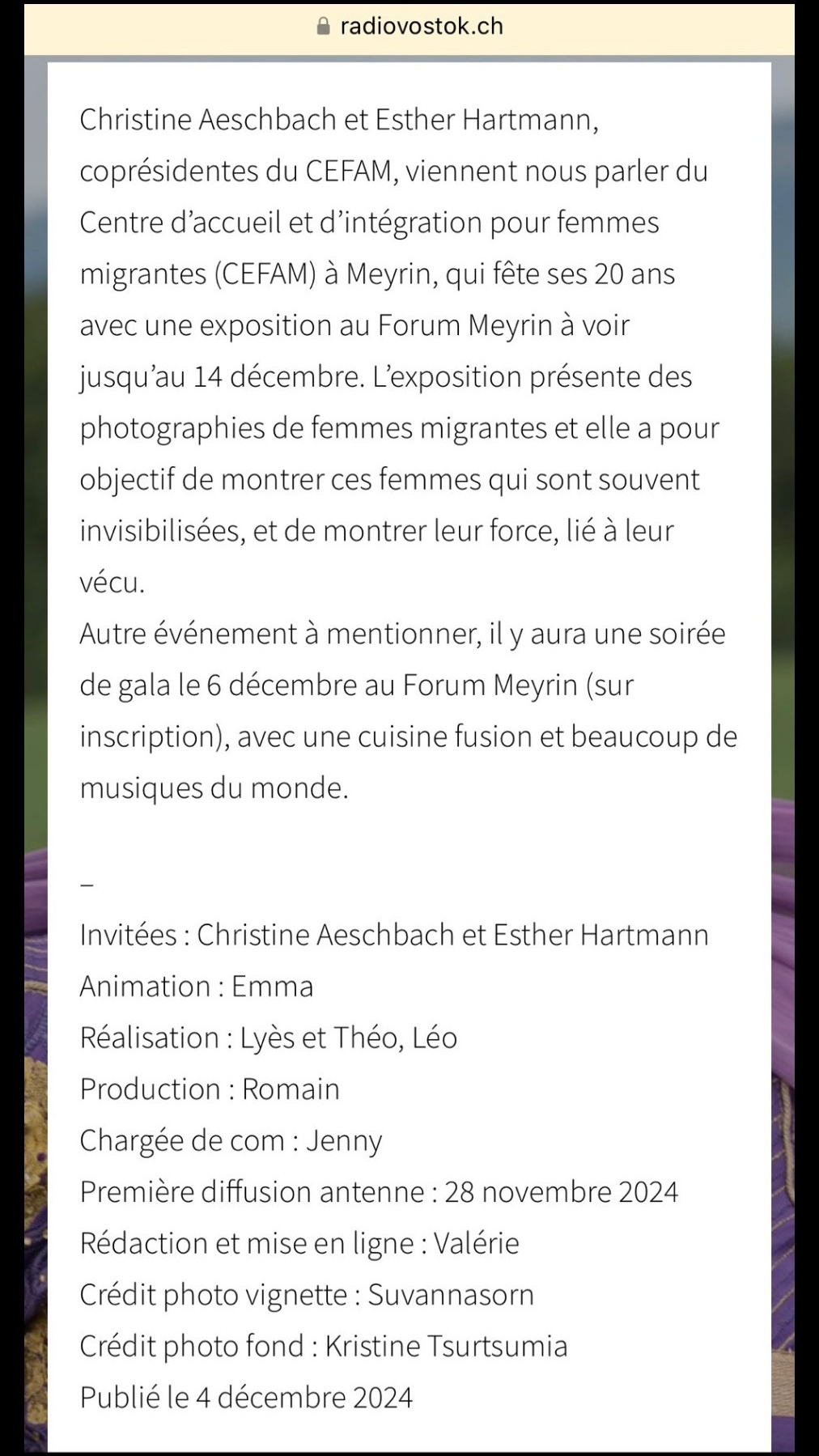 My First Exhibition. KrisCreates Photography — Professional Photography Services in Switzerland