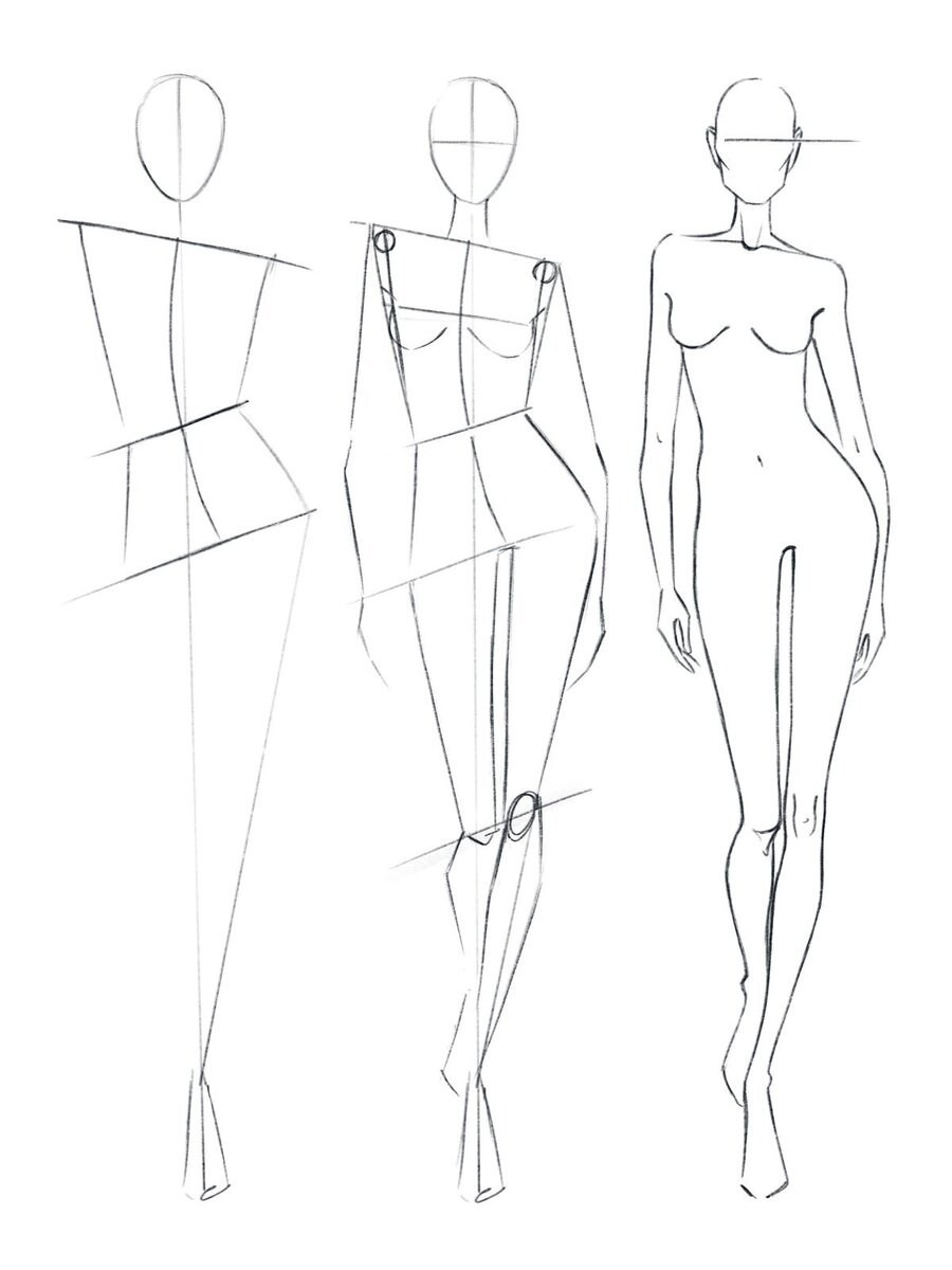 Fashion иллюстрация для начинающих
